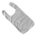 PFLEGE POINT® Ess-Schürze PU SOFT mit Druckknöpfen silber (800)
