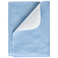 PFLEGE POINT® Inkontinenz Betteinlage PLUS blau-weiß 75 x 90 cm